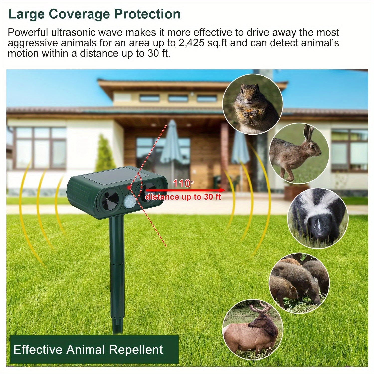 Ultrasonic animal repeller | SONICFIELD